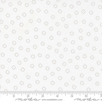 Moda Fabric - Simply Delightful - Sherri & Chelsi - Daisy Dot Dots - Off White Stone #37644 32 - BOLT END 65cm