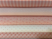 Moda Fabric - Fat Quarter Bundle - Lighthearted by Camille Roskelley - Pinks - Set of 5