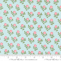 Moda Fabric - Lovestruck - Lella Boutique - Old Fashioned Bloom Small Floral - Mist #5192 14