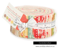 Moda Fabric Precuts Jelly Roll - Strawberry Fields Revisited by Fig Tree Quilts 