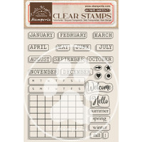 Create Happiness - Clear Stamps - Calendar, Monthly