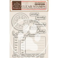 Park Lane Paperie Clear Stamp Set Key to Journaling - Calendar Journal Key  Week Days Month Dates