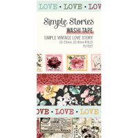 Simple Stories - Simple Vintage Love Story Washi Tape - Set of 5