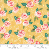 Moda Fabric - Sugar Pie - Lella Boutique - Yellow #5040 17 - BOLT END 35cm