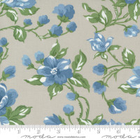 Moda Fabric - Shoreline - Camille Roskelley - Cottage Large Floral - Grey #55300 16