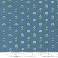Moda Fabric - Shoreline - Camille Roskelley - Coastal Florals - Medium Blue #55301 13