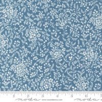 Moda Fabric - Shoreline - Camille Roskelley - Breeze Small Floral - Medium Blue #55304 23