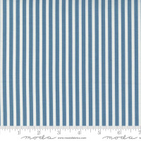 Moda Fabric - Shoreline - Camille Roskelley - Simple Stripes - Medium Blue #55305 13