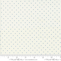 Moda Fabric - Shoreline - Camille Roskelley - Dots - Cream Medium Blue #55307 11