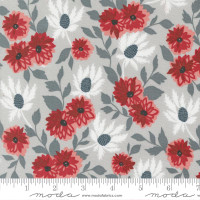 Moda Fabric - Old Glory - Lella Boutique - Liberty Bouquet Florals - Silver #5200 12