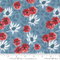 Moda Fabric - Old Glory - Lella Boutique - Liberty Bouquet Florals - Sky #5200 13
