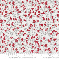 Moda Fabric - Old Glory - Lella Boutique - American Meadow Small Floral Vines - Cloud Red #5201 11