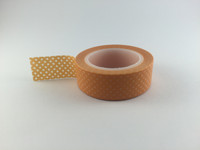 Washi Tape - Small Polka Dots on Orange #945