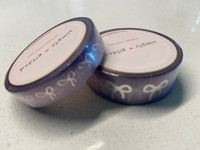 Simply Gilded - Washi Tape - Sugar Plum Ombre with Silver Foil Bow - Set of 2