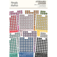 Simple Stories - A5 Sticker Book - Simple Vintage Essentials Sticker Book - Letters & Labels