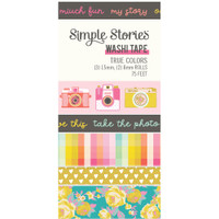 Simple Stories - True Colors Washi Tape - Set of 6