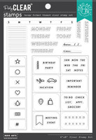 Hero Arts - Clear Stamps 6" x 8" - Weekly Planner