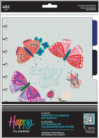 The Happy Planner - Me and My Big Ideas - Classic Extension Pack - Midnight Botanical (Vertical, Undated) - 6 Months 