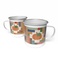 Riley Blake Designs - Lori Holt of Bee in My Bonnet - Autumn Enamel Tin Mug 