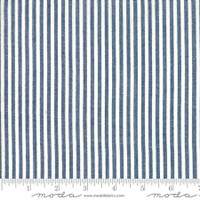 Moda Fabric - Wovens - Bonnie & Camille - Stripe Navy #12405 35 - BOLT END 16cm