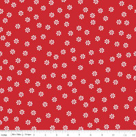 Riley Blake Fabric - Sew Cherry 2 - Lori Holt - Red #C5803 - BOLT END 62cm
