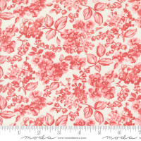 Moda Fabric - Rosemary Cottage - Camille Roskelley - Blooms Florals - Cream Strawberry #55312 21