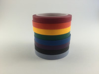 Washi Tape Set of 8 - Thin Primary Solids - 5mm x 5 metres each - High Quality Masking Tape