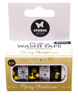 Studio Light - Essentials Washi Tape - Christmas - Gold