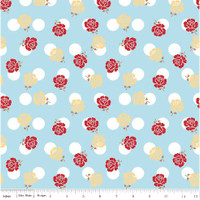 Riley Blake Fabric - Sew Cherry 2 - Lori Holt - Aqua #C5801