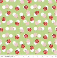 Riley Blake Fabric - Sew Cherry 2 - Lori Holt - Green #C5801