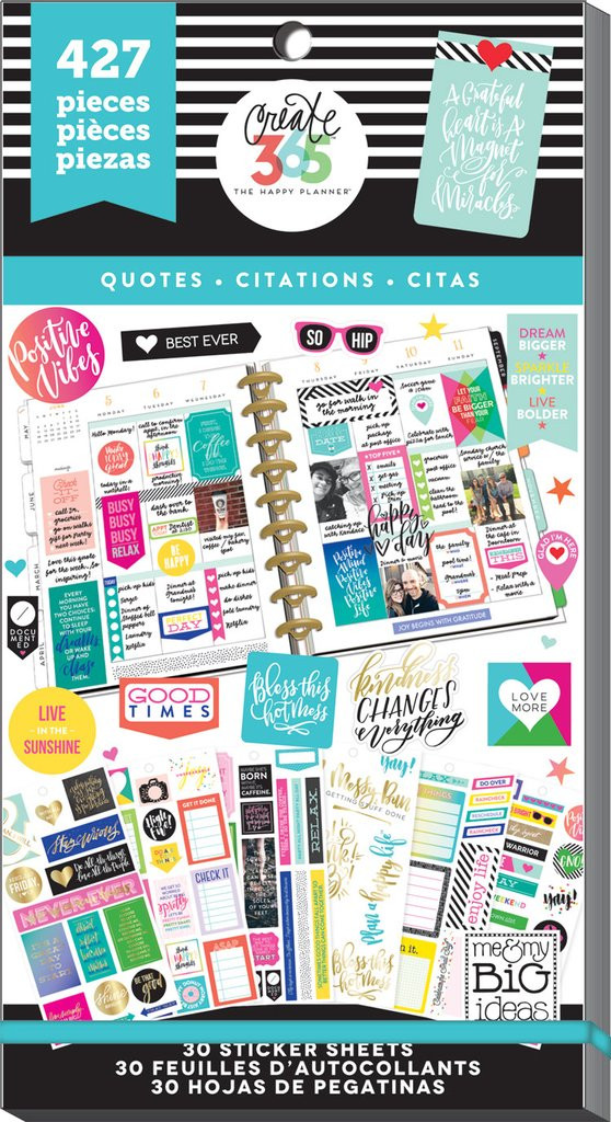 Me And My Big Ideas The Happy Planner Value Pack Stickers Quotes Me And My Big Ideas The Happy Planner Value Pack Stickers Quotes