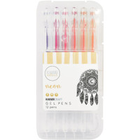KaiserCraft - Gel Pens - Set of 12 - Neon