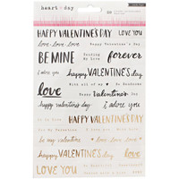 Crate Paper - Heart Day Phrase Stickers