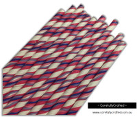 25 Paper Straws - Pink and Purple Waves - #PS86