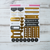 Freckled Fawn - Gold Foil Planer Stickers