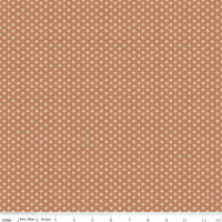  Riley Blake Fabric - Bee Basics - Lori Holt - Tiny Daisy Cinnamon #C6403-CINNAMON