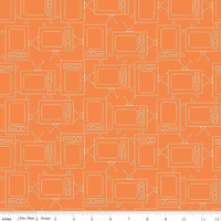 Riley Blake Fabric - Bee Basics - Lori Holt - TV Orange #C6411-ORANGE