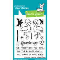 Lawn Fawn Clear Stamps - Flamingo Together