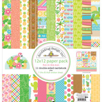 Doodlebug Double-Sided Paper Pack 12" x 12" - Fun in the Sun