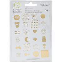 Seven Paper Clara Foil Stickers - Gold Icons