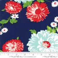 Moda Fabric - The Good Life - Bonnie & Camille - Navy Floral #55150 16