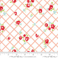   Moda Fabric - The Good Life - Bonnie & Camille  Cream Coral  55153 13