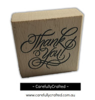 Wooden Stamp - Thank You #WS3