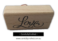 Wooden Stamp - Love #WS6