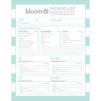 Bloom Daily Planners - Packing List Pad 8.5" x 11"