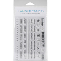 SRM Press - SRM Planner Clear Stamps - Today, Tomorrow, To Do