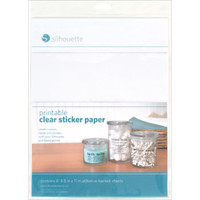 Silhouette Printable Sticker Paper - Clear