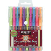 Sargent Art Fluorescent Gel Pen - Set 10 