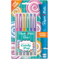 Paper Mate Flair Ultra Fine Felt Tip Pens - Set of 6 - Candy Pop