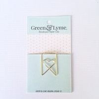 Green and Lyme - Page Flag Paper Clip